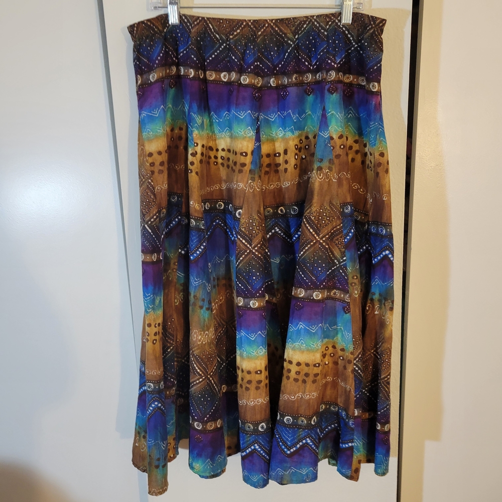 Chicos Multicolor Bohemian Women's Skirt